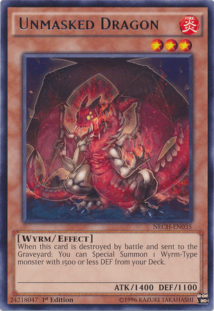 Unmasked Dragon [NECH-EN035] Rare - Josh's Cards