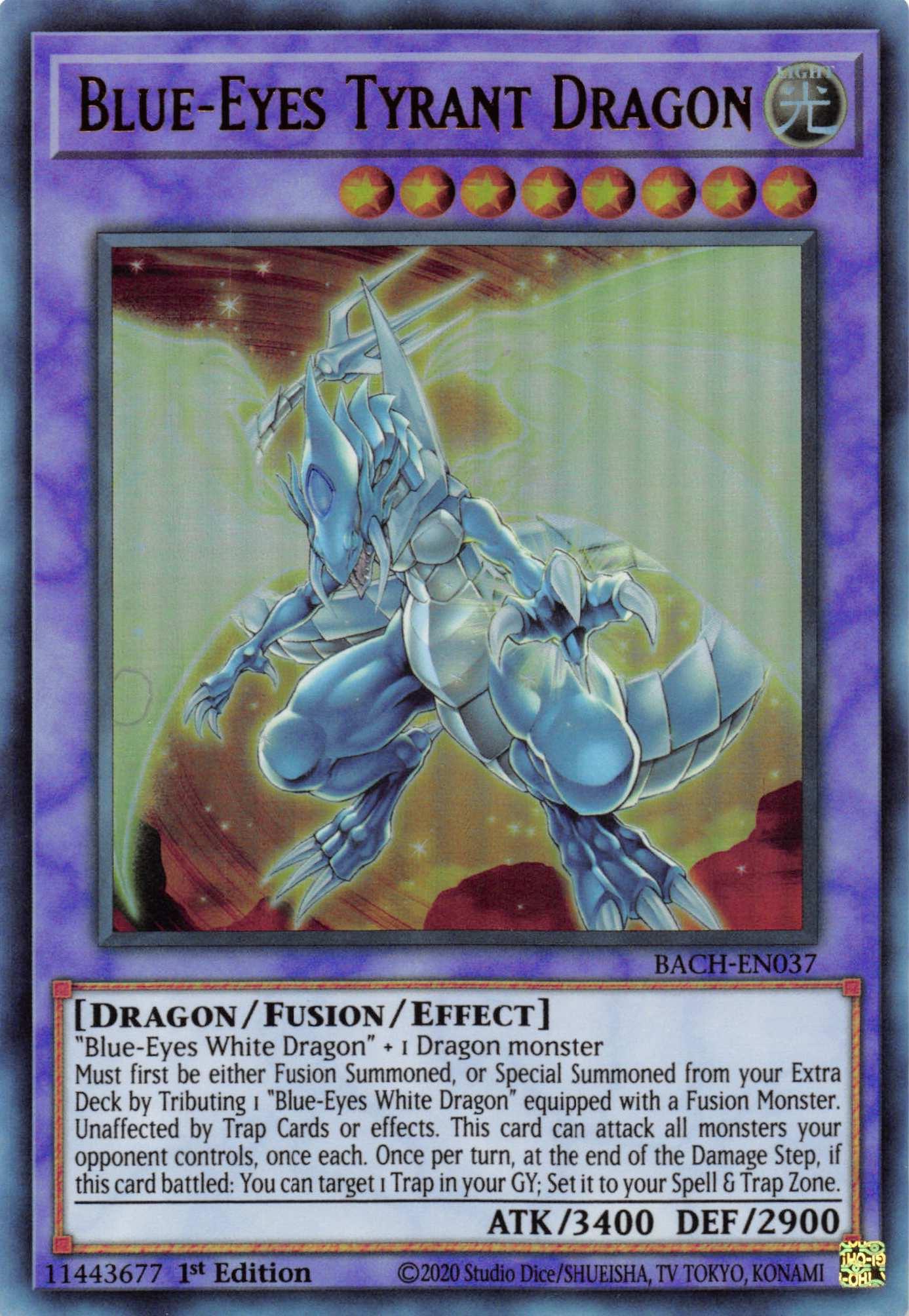 Blue-Eyes Tyrant Dragon [BACH-EN037] Ultra Rare - Josh's Cards
