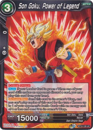 Son Goku, Power of Legend (BT10-128) [Rise of the Unison Warrior 2nd Edition] Parallel Foil