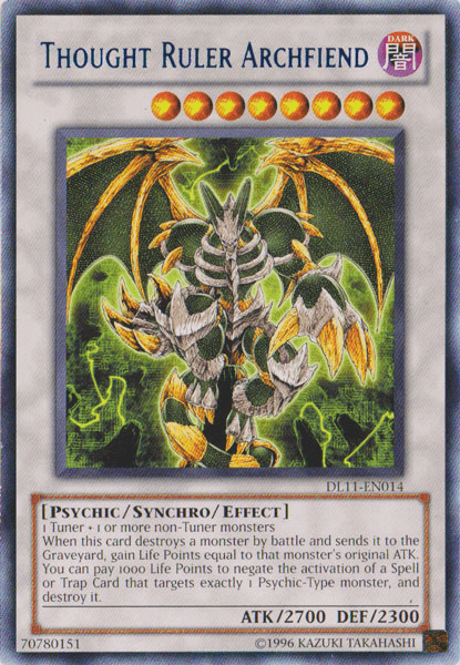 Thought Ruler Archfiend (Blue) [DL11-EN014] Rare - Josh's Cards
