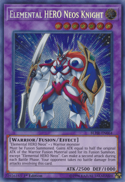Elemental Hero Neos Knight [BLHR-EN064] Secret Rare - Josh's Cards