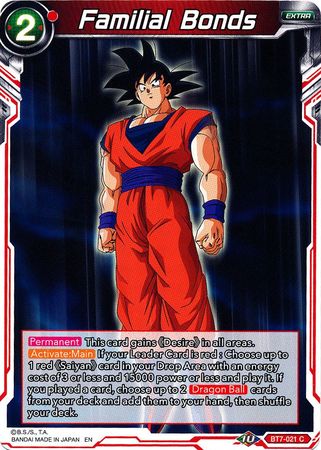 Familial Bonds (BT7-021) [Assault of the Saiyans] Parallel Foil