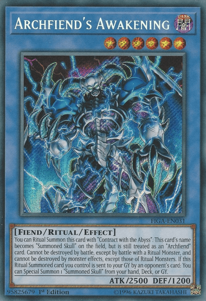Archfiend's Awakening [FIGA-EN031] Secret Rare - Josh's Cards