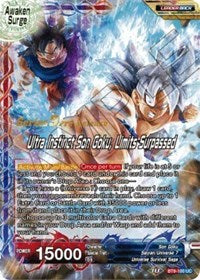 Son Goku // Ultra Instinct Son Goku, Limits Surpassed (BT9-100) [Universal Onslaught Prerelease Promos] Parallel Foil