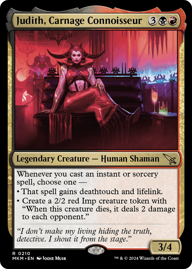 Judith, Carnage Connoisseur [Murders at Karlov Manor] - Josh's Cards