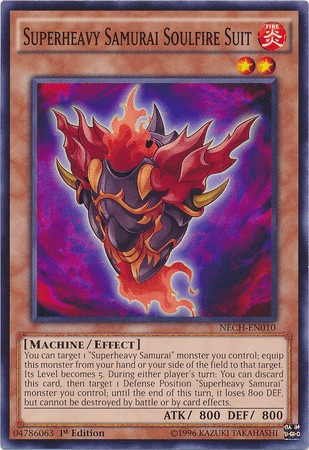 Superheavy Samurai Soulfire Suit [NECH-EN010] Common - Josh's Cards