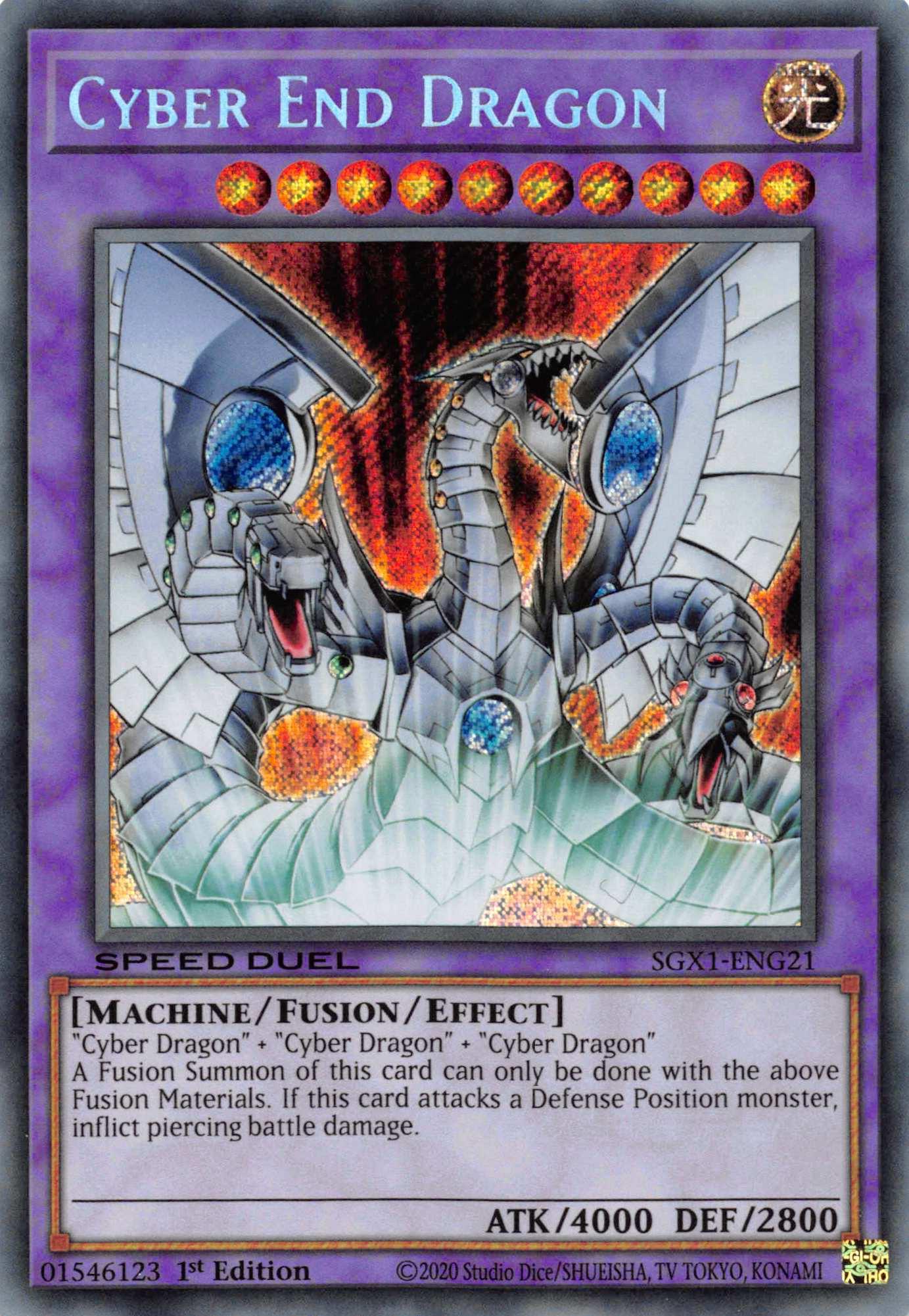 Cyber End Dragon [SGX1-ENG21] Secret Rare - Josh's Cards