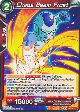 Chaos Beam Frost (BT9-015) [Universal Onslaught] Parallel Foil