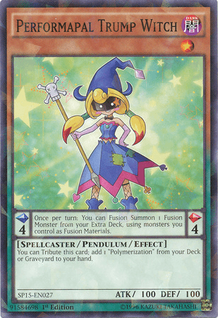 Performapal Trump Witch [SP15-EN027] Shatterfoil Rare - Josh's Cards