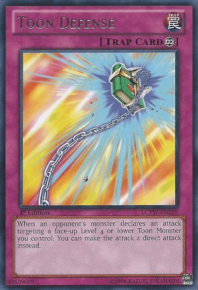 Toon Defense [LCYW-EN118] Rare - Josh's Cards