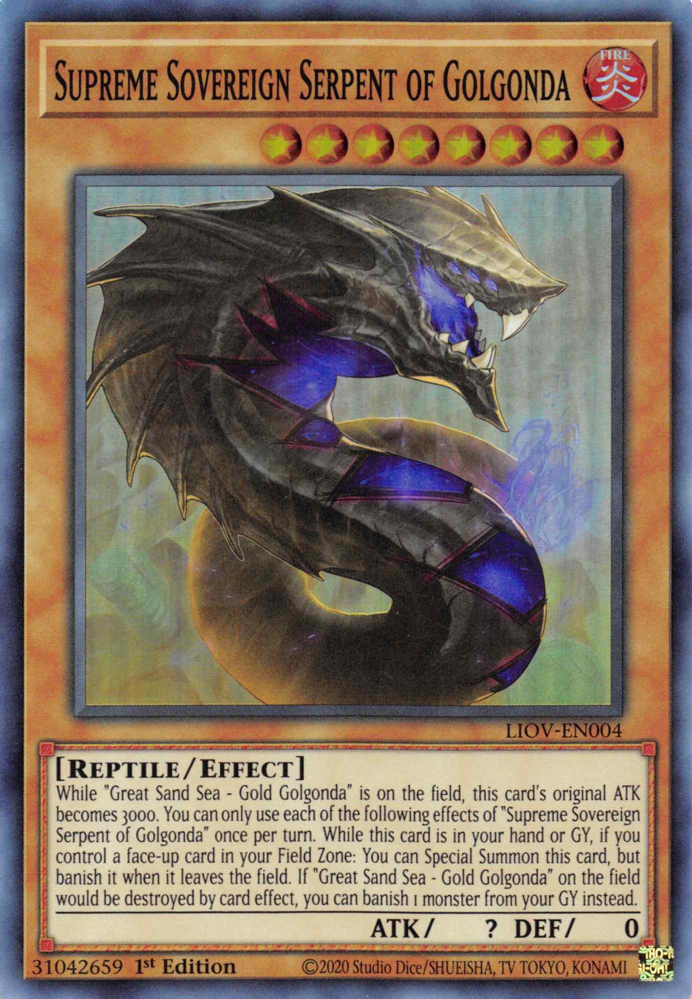 Supreme Sovereign Serpent of Golgonda [LIOV-EN004] Super Rare - Josh's Cards