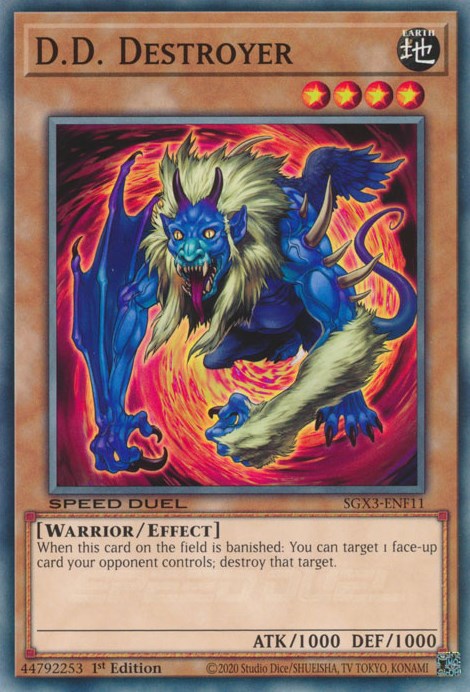 D.D. Destroyer (SGX3-ENF11) - Speed Duel GX: Duelists of Shadows 1st Edition