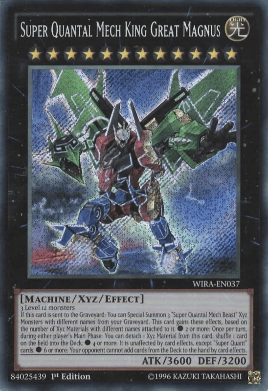 Super Quantal Mech King Great Magnus [WIRA-EN037] Secret Rare - Josh's Cards