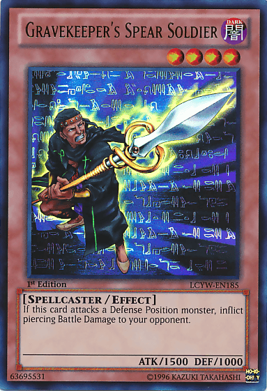 Gravekeeper's Spear Soldier [LCYW-EN185] Ultra Rare - Josh's Cards