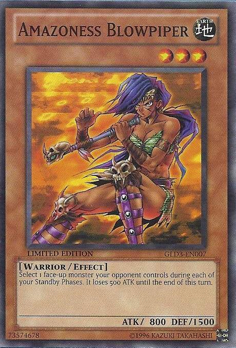 Amazoness Blowpiper [GLD3-EN007] Common - Josh's Cards