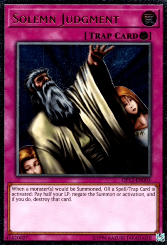 Solemn Judgment [OP12-EN003] Ultimate Rare - Josh's Cards