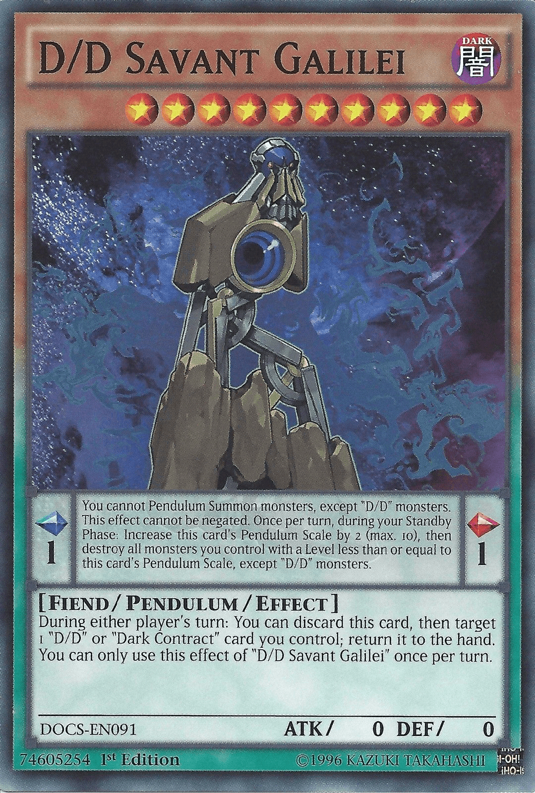 D/D Savant Galilei [DOCS-EN091] Common - Josh's Cards