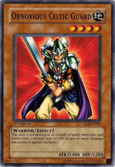 Obnoxious Celtic Guardian [SD5-EN007] Common - Josh's Cards