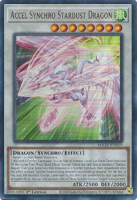 Accel Synchro Stardust Dragon [MAZE-EN019] Ultra Rare - Josh's Cards