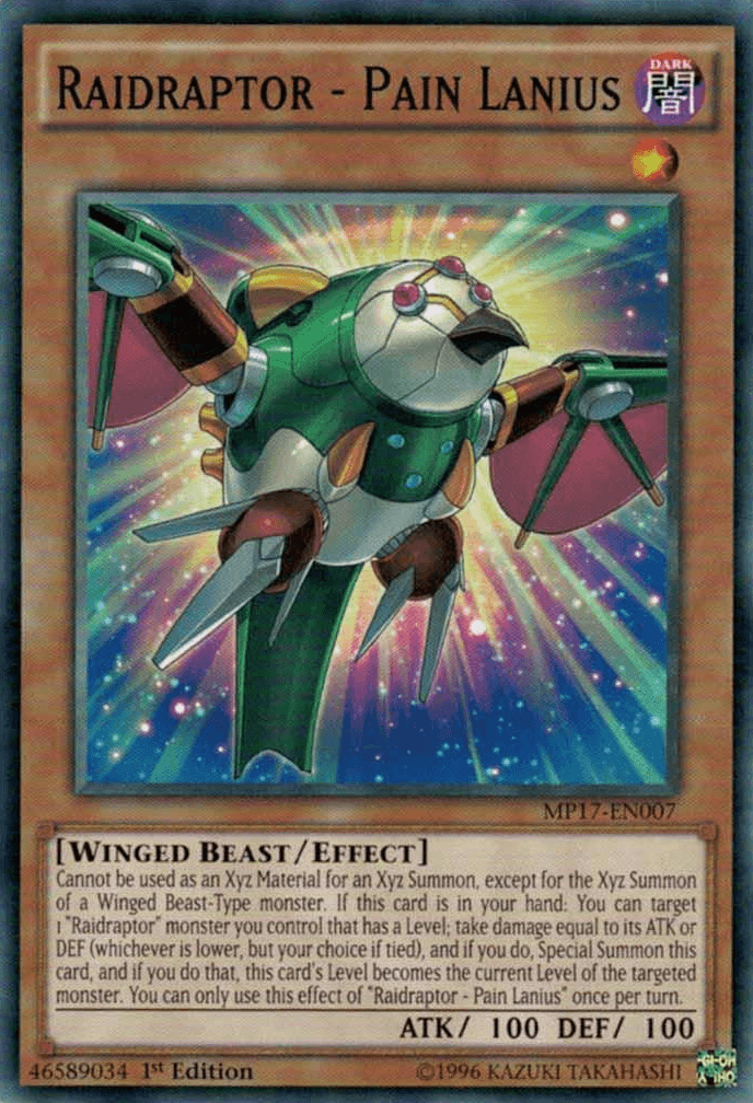 Raidraptor - Pain Lanius [MP17-EN007] Common - Josh's Cards