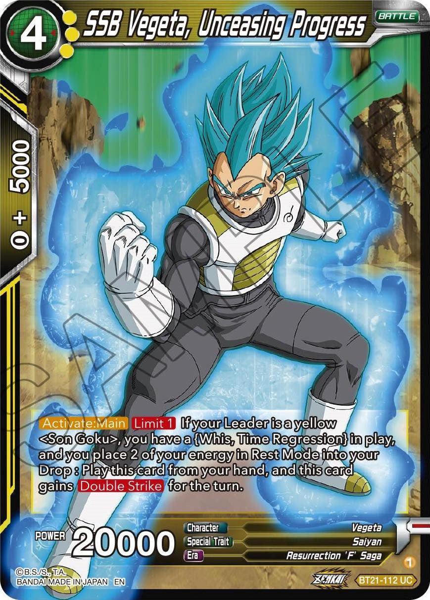 SSB Vegeta, Unceasing Progress (BT21-112) [Wild Resurgence] Parallel Foil