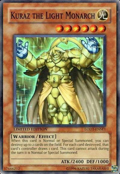 Kuraz the Light Monarch (LODT-ENSE1) - Light of Destruction Limited