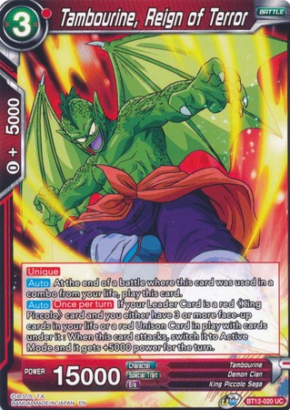 Tambourine, Reign of Terror (BT12-020) [Vicious Rejuvenation] Parallel Foil