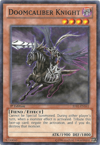 Doomcaliber Knight [BP01-EN141] Starfoil Rare - Josh's Cards