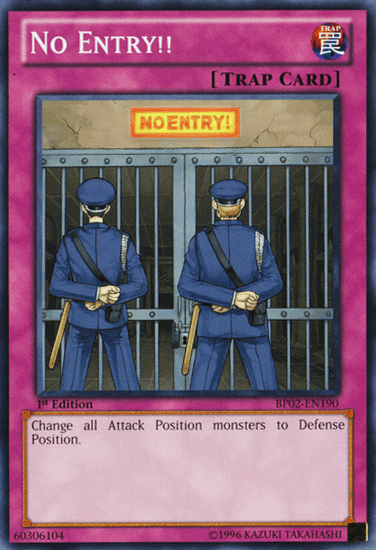 No Entry!! [BP02-EN190] Mosaic Rare - Josh's Cards
