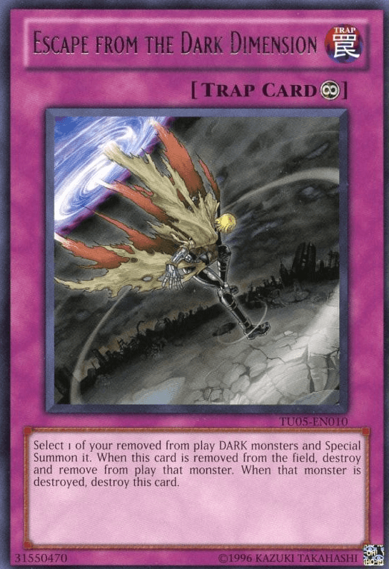 Escape from the Dark Dimension [TU05-EN010] Rare - Josh's Cards