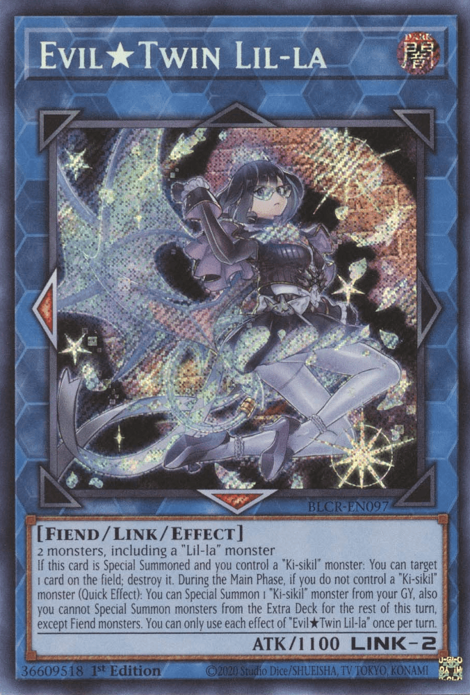 Evil Twin Lil-la [BLCR-EN097] Secret Rare - Josh's Cards