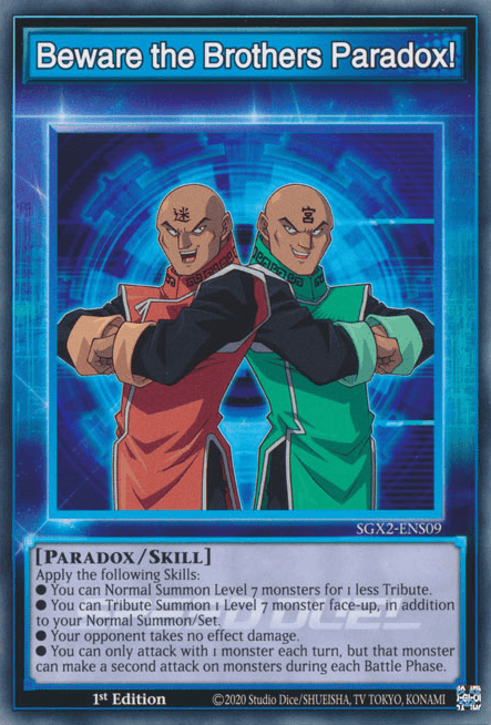 Beware the Brothers Paradox! [SGX2-ENS09] Common - Josh's Cards