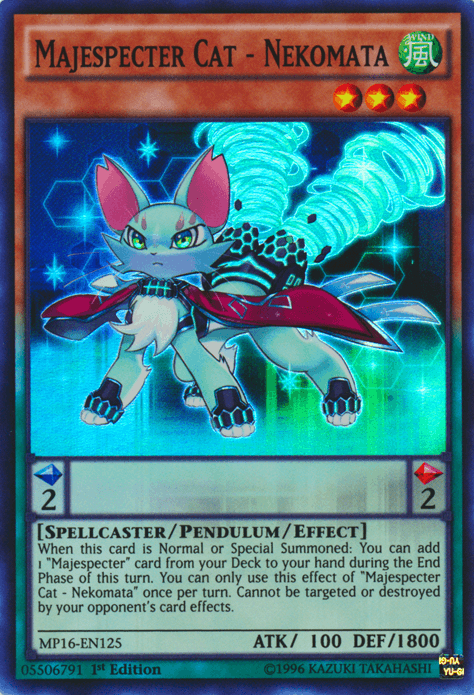 Majespecter Cat - Nekomata [MP16-EN125] Super Rare - Josh's Cards