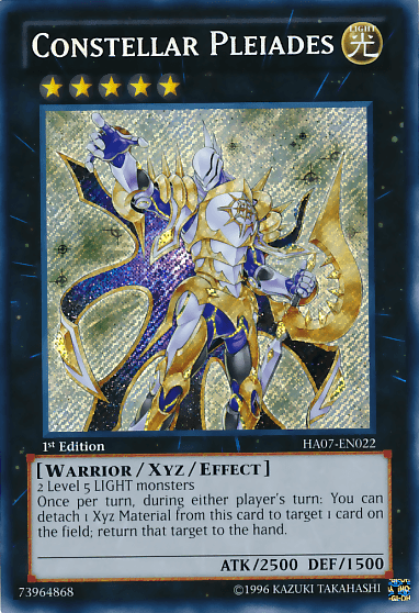 Constellar Pleiades [HA07-EN022] Secret Rare - Josh's Cards