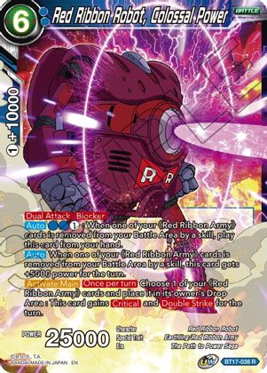 Red Ribbon Robot, Colossal Power (BT17-038) [Ultimate Squad] Parallel Foil