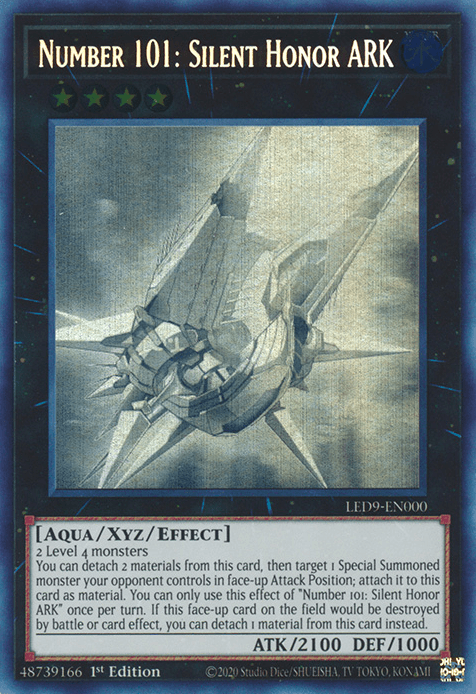 Number 101: Silent Honor ARK [LED9-EN000] Ghost Rare - Josh's Cards