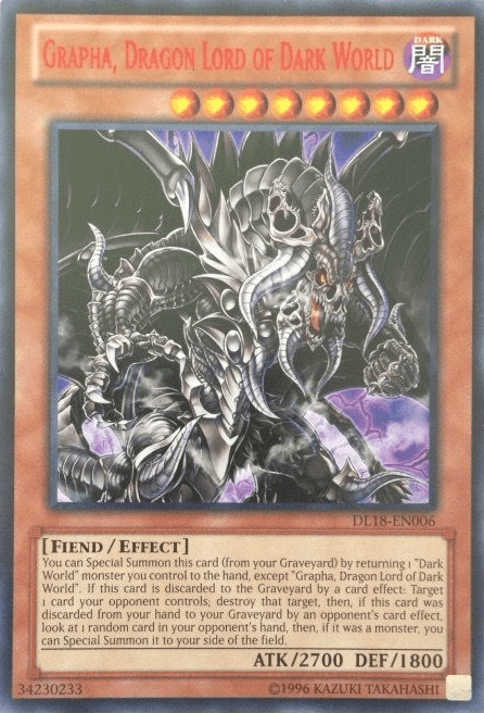 Grapha, Dragon Lord of Dark World (Red) [DL18-EN006] Rare - Josh's Cards