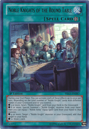 Noble Knights of the Round Table [PRIO-EN087] Ultra Rare - Josh's Cards