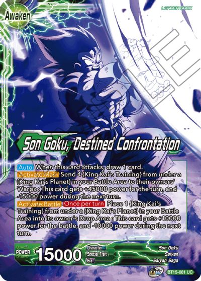 Son Goku // Son Goku, Destined Confrontation (BT15-061) [Saiyan Showdown] Parallel Foil