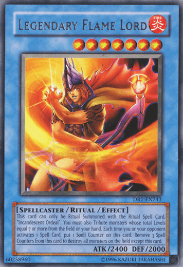 Legendary Flame Lord [DR1-EN243] Rare - Josh's Cards