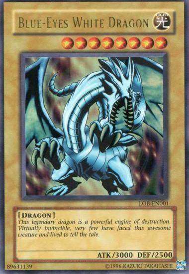 Blue-Eyes White Dragon [LOB-EN001] Ultra Rare - Josh's Cards