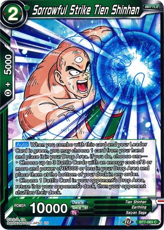Sorrowful Strike Tien Shinhan (BT7-063) [Assault of the Saiyans] Parallel Foil