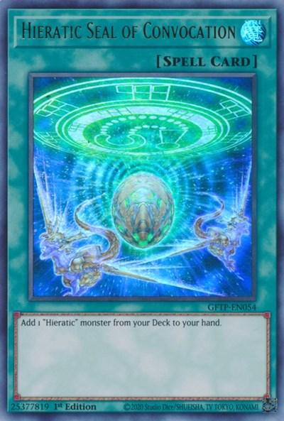 Hieratic Seal of Convocation [GFTP-EN054] Ultra Rare - Josh's Cards