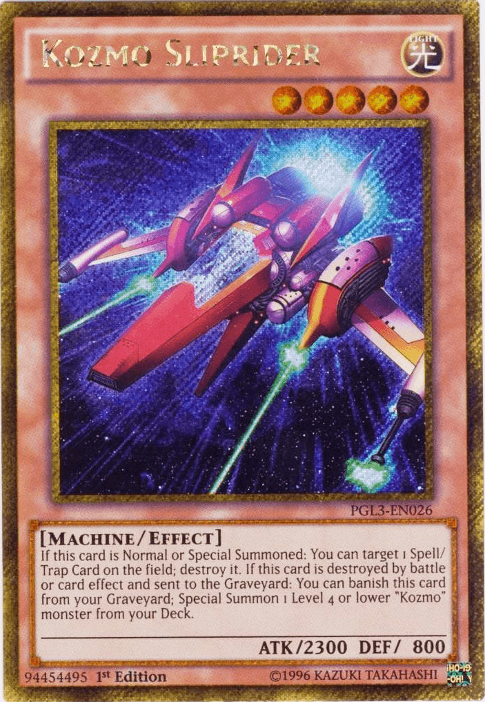 Kozmo Sliprider [PGL3-EN026] Gold Secret Rare - Josh's Cards