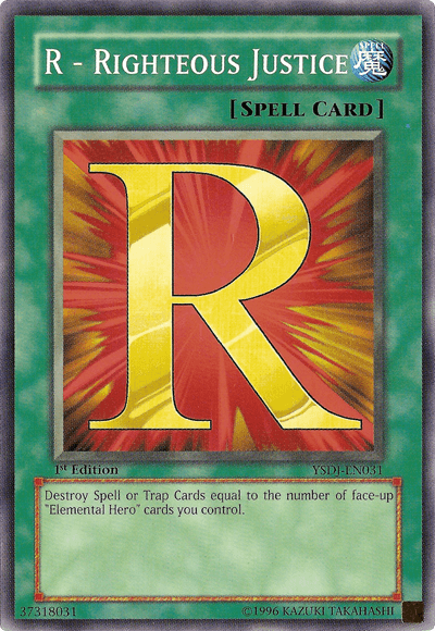 R - Righteous Justice [YSDJ-EN031] Common - Josh's Cards