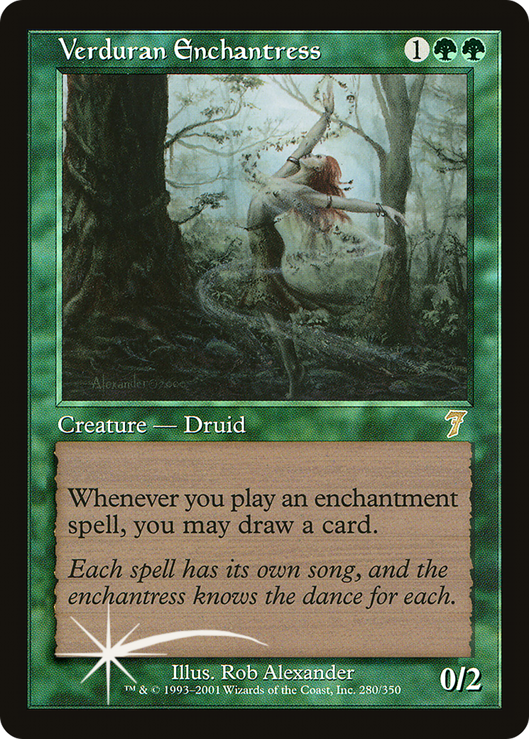 Verduran Enchantress [Seventh Edition] Foil