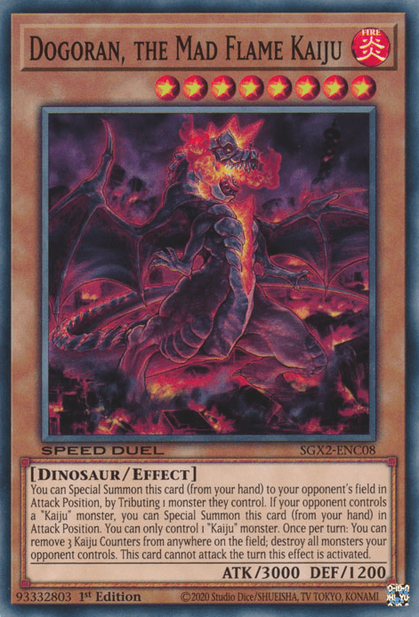 Dogoran, the Mad Flame Kaiju [SGX2-ENC08] Common - Josh's Cards