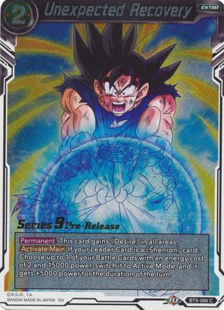 Unexpected Recovery (BT9-089) [Universal Onslaught Prerelease Promos] Parallel Foil
