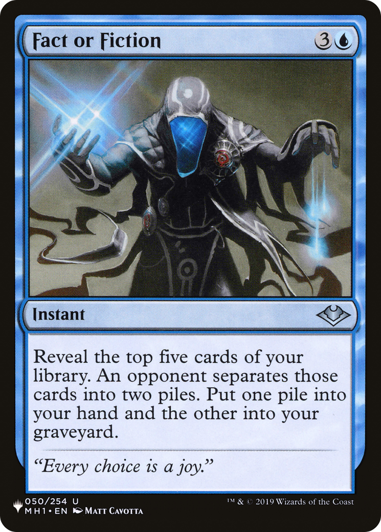 Fact or Fiction (LIST-MH1-50) - The List