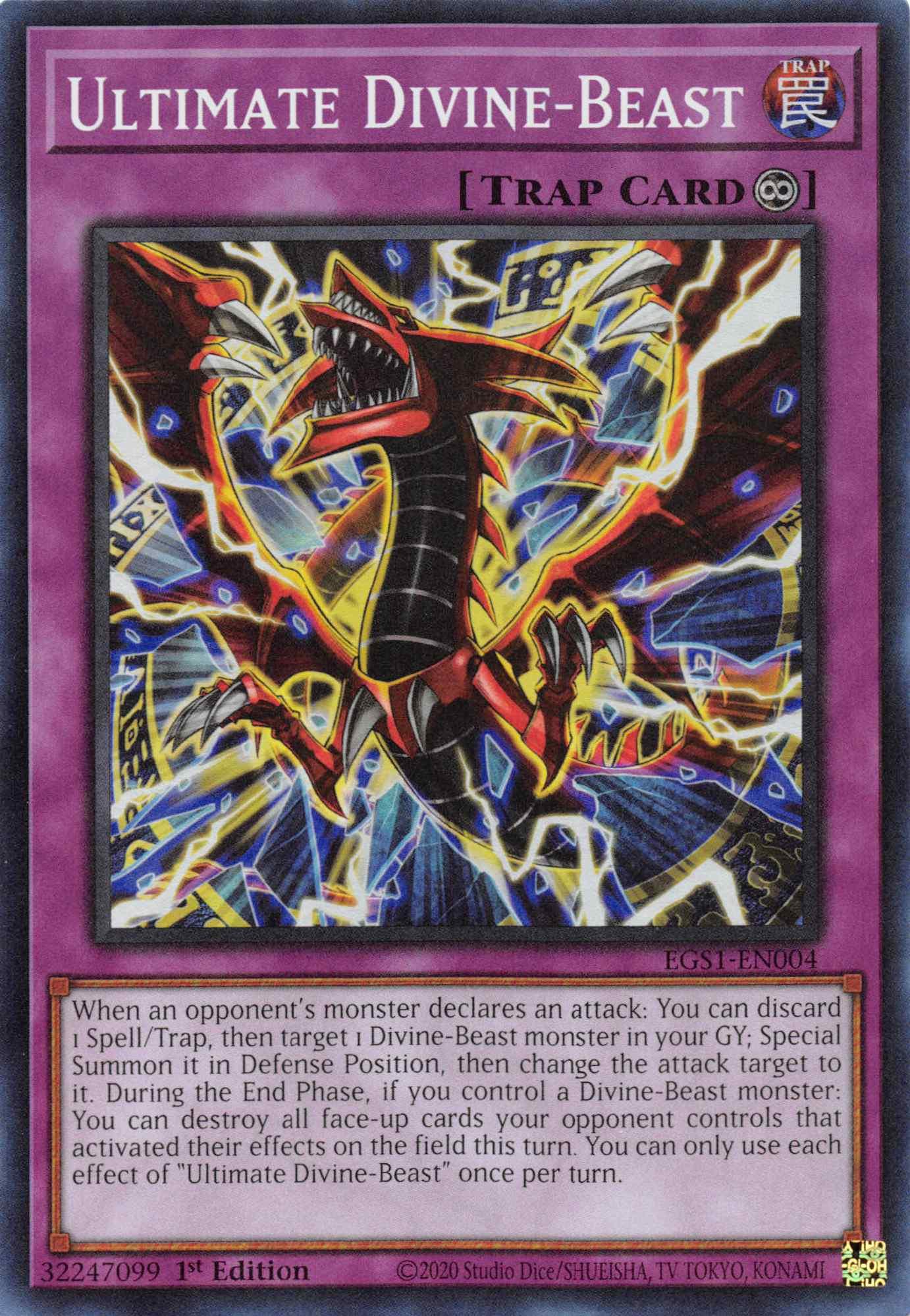 Ultimate Divine-Beast [EGS1-EN004] Super Rare - Josh's Cards